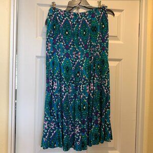 Flowy print skirt